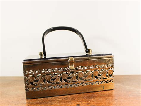 Vintage Metal Box Purse 